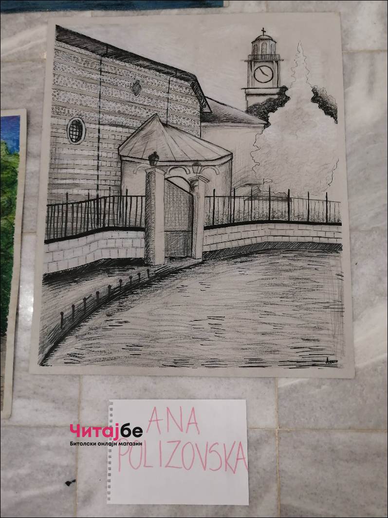 Од кога знам за себе сакам да цртам - одблиску со 13-годишната Ана Полизовска, ликовен талент од Битола 8 ана монмартр 4
