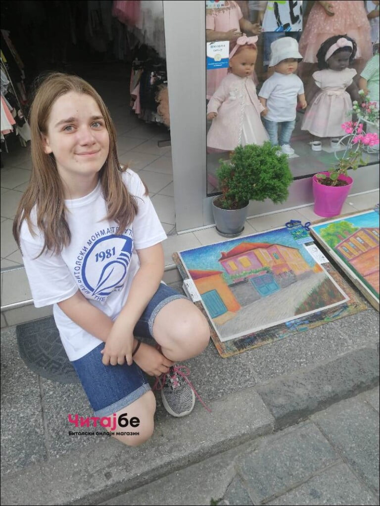 Од кога знам за себе сакам да цртам - одблиску со 13-годишната Ана Полизовска, ликовен талент од Битола 11 ана монмартр 6
