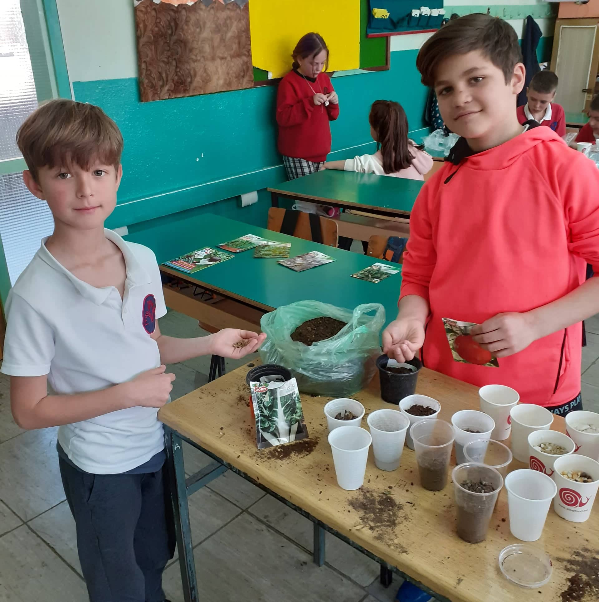 Тикви, домати, пченка во училишната градина на ООУ „Елпида Караманди“ Битола ќе ги пречекаат учениците кои ги засадија 23 278364515 1068517387212021 9065266682778433303 n