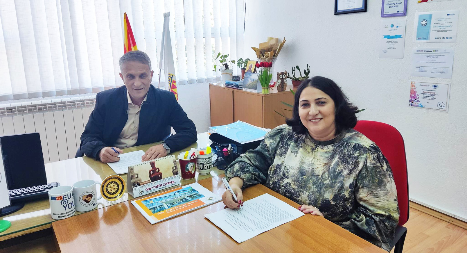 Потпишан меморандум за соработка меѓу Сумнал и ООУ „Ѓорѓи Сугарев“ Битола 1 сунал