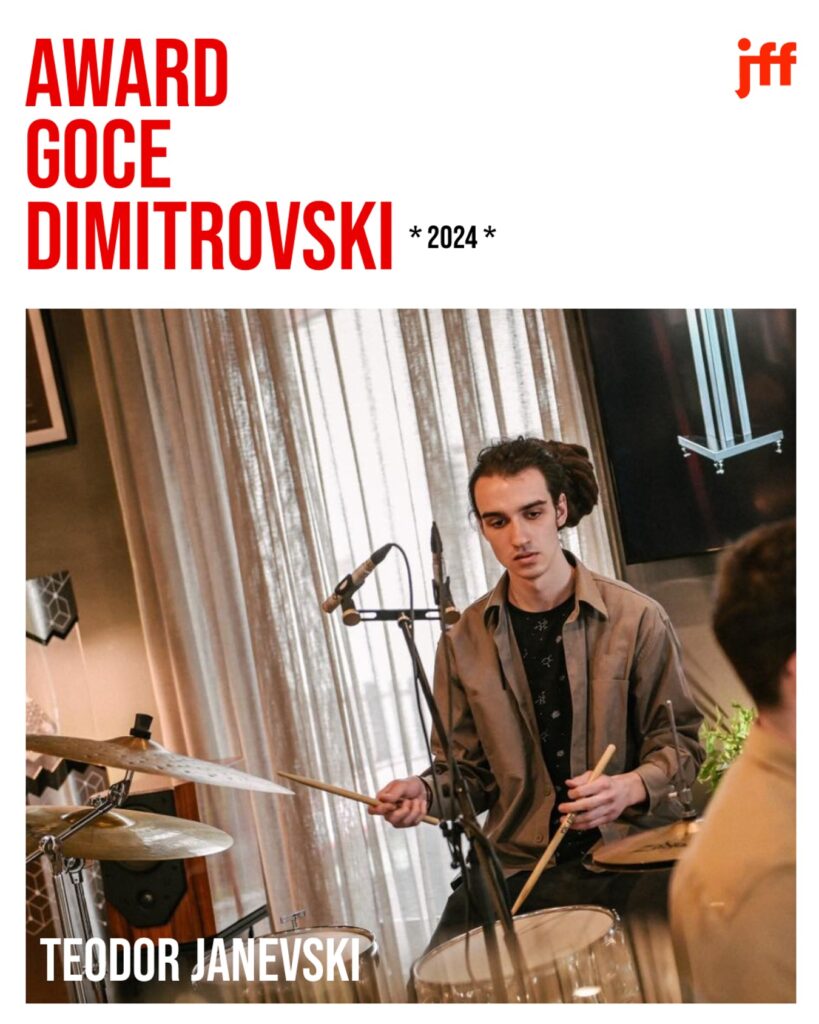 Наградата за најдобар млад џез-музичар „Гоце Димитровски“ оди за Теодор Јаневски 3 џез 1